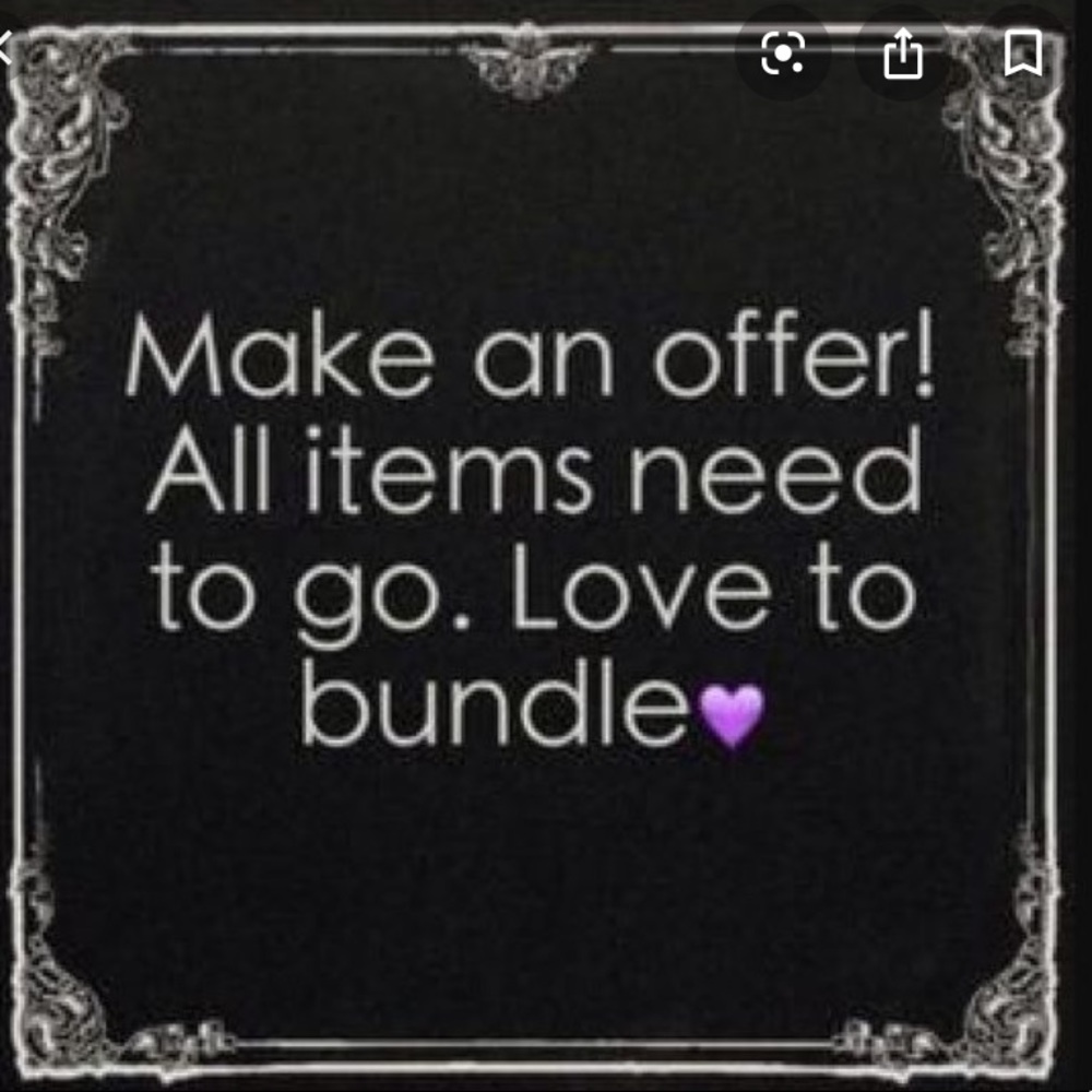 All reasonable offers accepted!